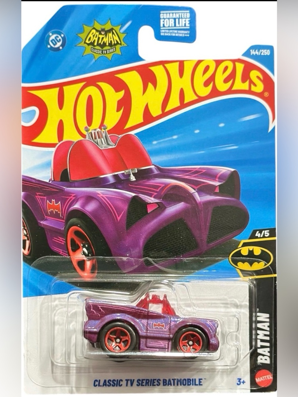 NWT: Classic TV Series Batmobile - Purple & Red #1